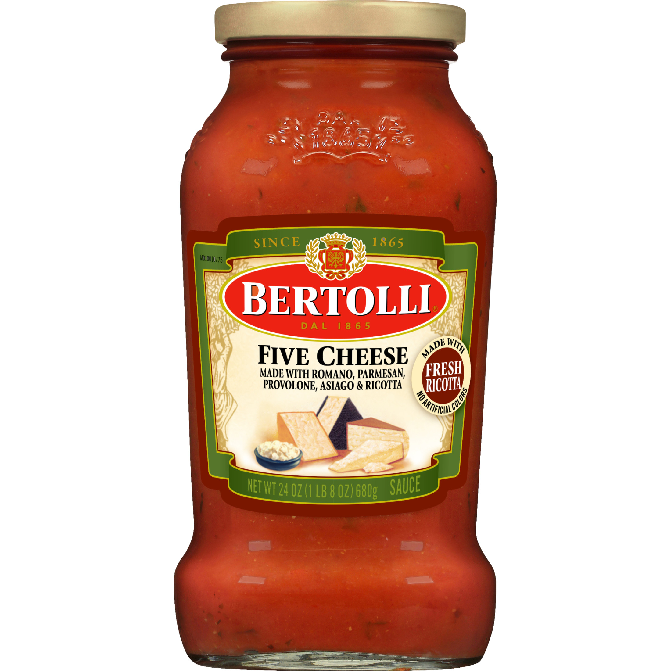 Bertolli Pasta Sauce Five Cheese, Spaghetti Tomato Sauce, 24 oz