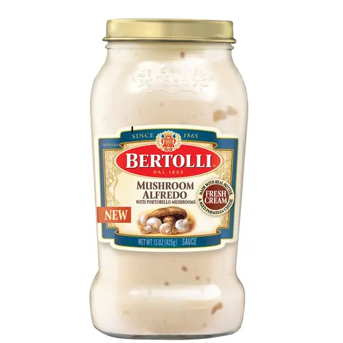 Bertolli Mushroom Alfredo Sauce with Portobello Mushrooms, 15 oz thumbnail 2