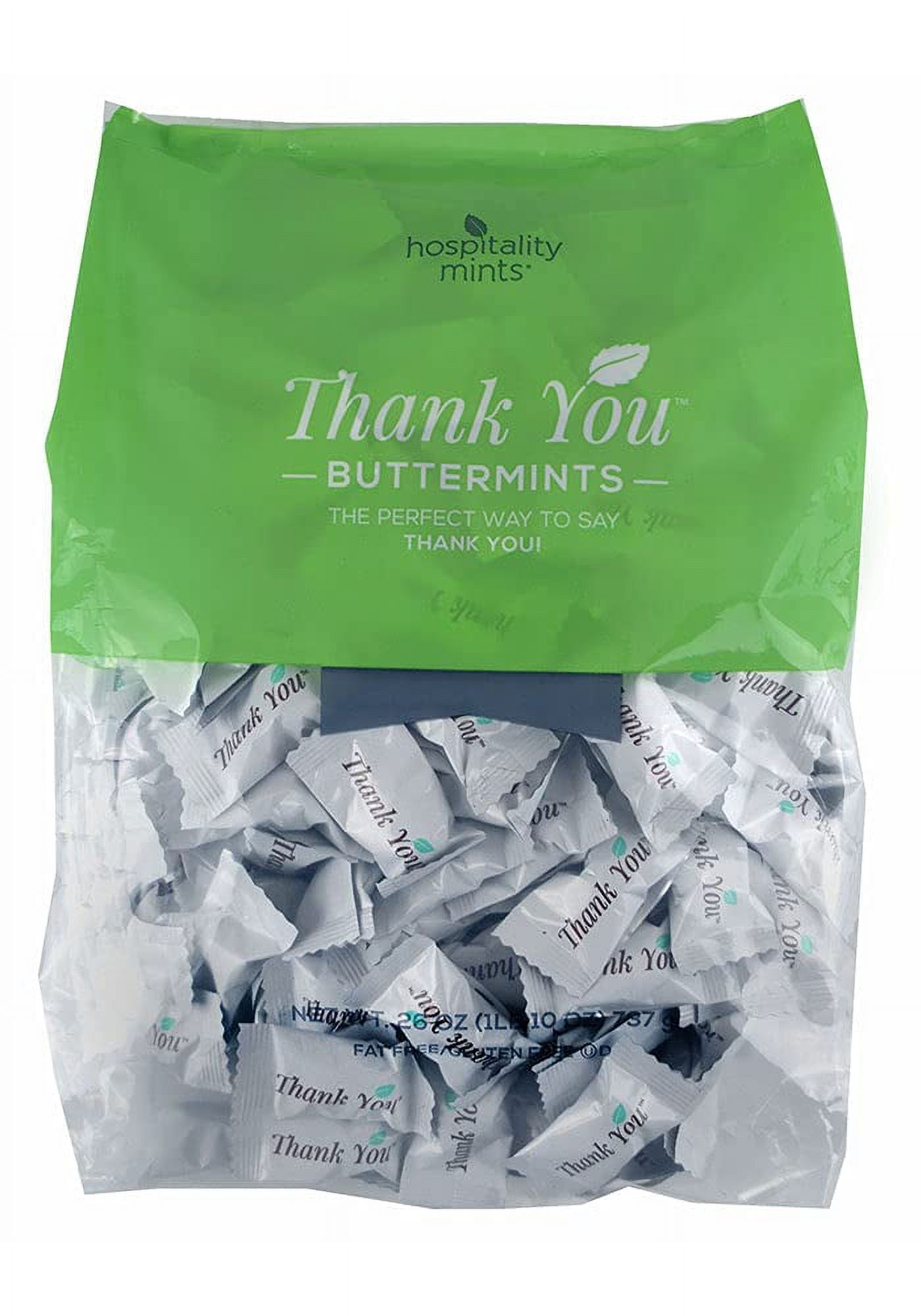Hospitality Mints Individually Wrapped Mints with Thank You Message, Buttermint, 26 Oz (HMT000501) thumbnail 3