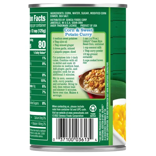 Libby's Â® Cream Style Sweet Corn 14.75 oz. Can thumbnail 2