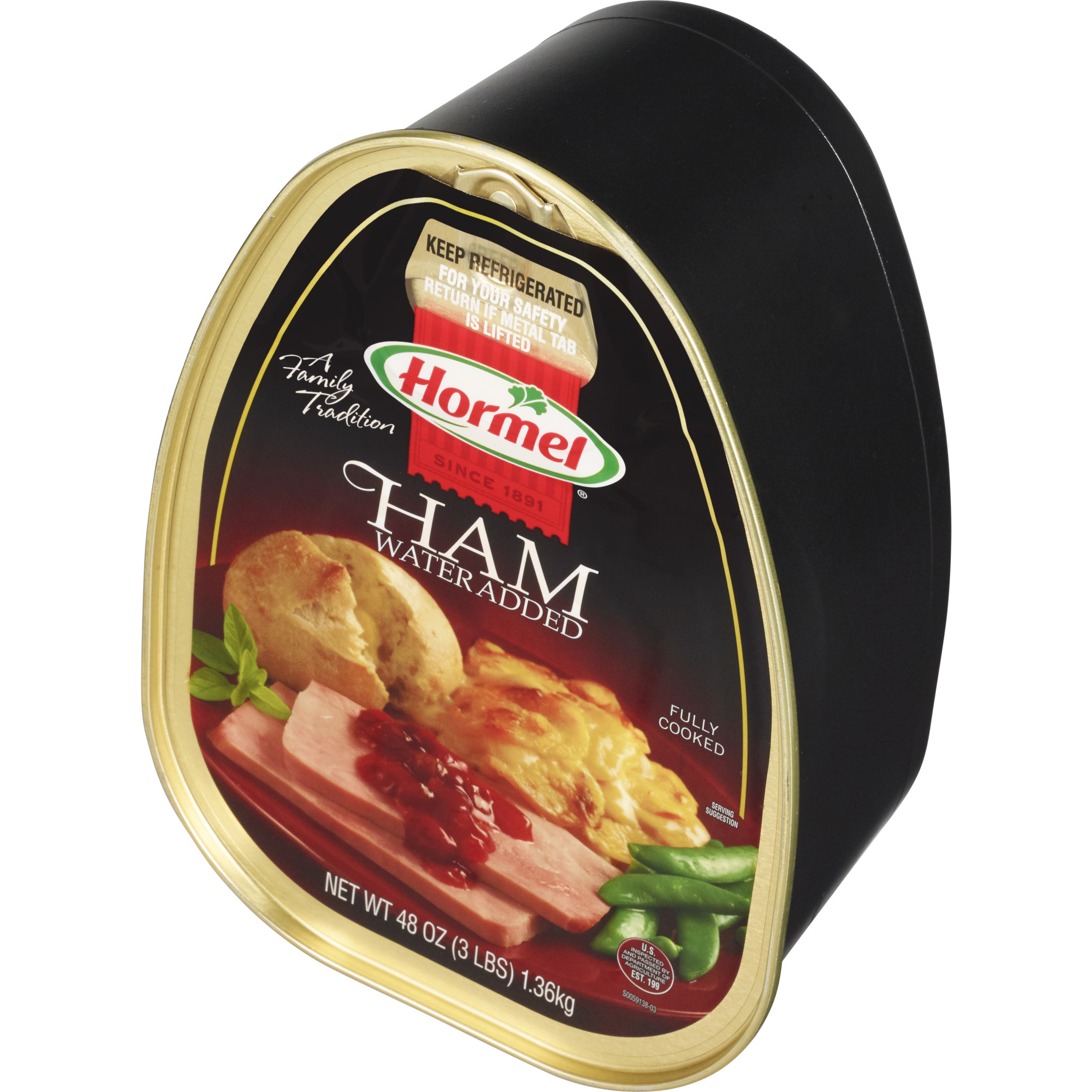 HORMEL Canned Ham, Fully Cooked, Refrigerated, 48 oz Steel Can thumbnail 4