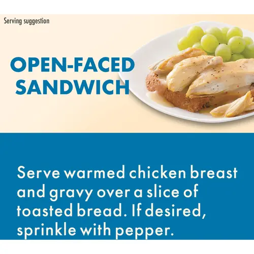 HORMEL SQUARE TABLE Roasted Chicken Breasts & Gravy EntrÃ©e, Refrigerated, 15 oz Plastic Tray thumbnail 3