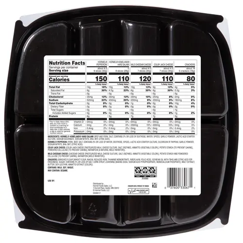 Hormel, Hard Salami and Pepperoni Party Tray, Refrigerated 28 oz Plastic Tray thumbnail 2