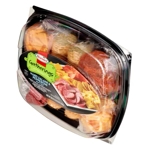 Hormel, Hard Salami and Pepperoni Party Tray, Refrigerated 28 oz Plastic Tray thumbnail 3