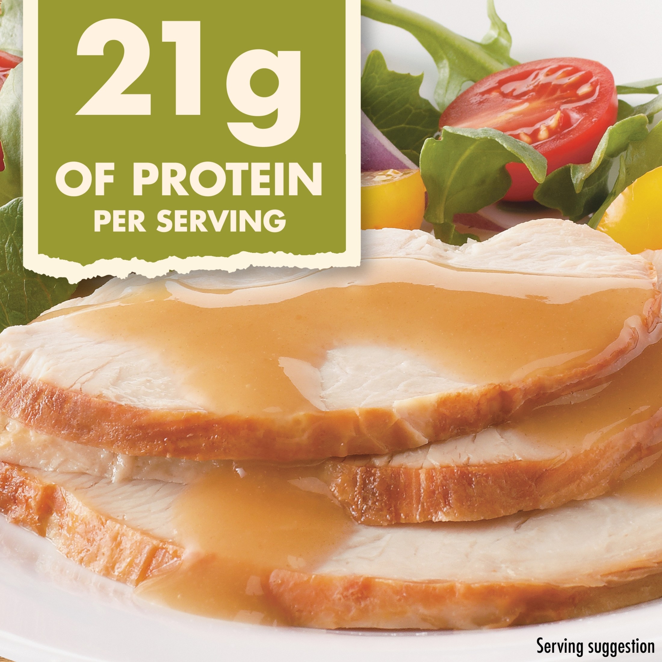 Hormel Square Table Sliced Roasted Turkey Breast & Gravy, Refrigerated EntrÃ©e, 15 oz Tray thumbnail 4