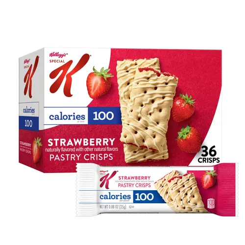Special K Bar Strawberry Chewy Pastry Crisps, 100 Calories, 15.84 oz, 36 Count thumbnail 2