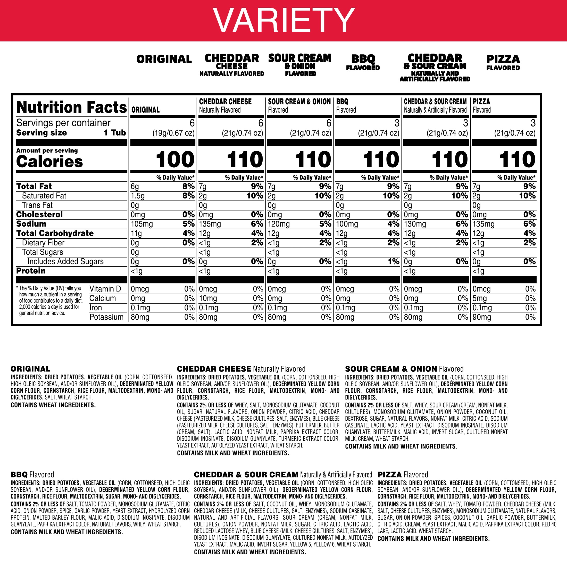 Pringles Snack Stacks Variety Pack Potato Crisps Chips, Lunch Snacks, 27 Count thumbnail 2