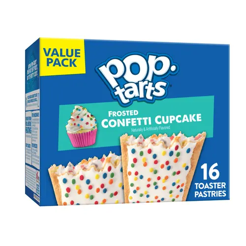 (8 pack) Pop-Tarts Frosted Confetti Cupcake Toaster Pastries, Breakfast Foods, Shelf-Stable, 27 oz (16 Count) thumbnail 2