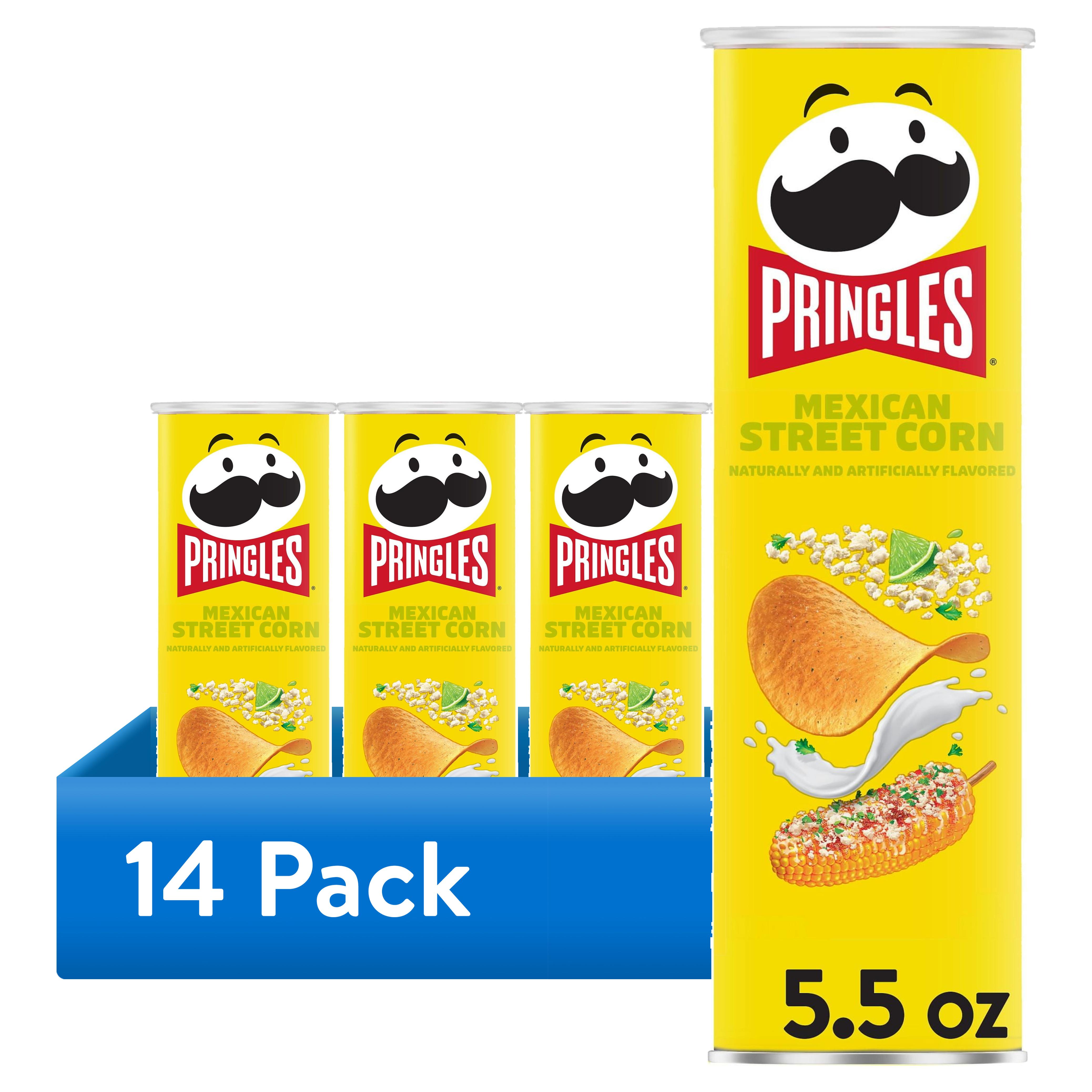 (14 pack) Pringles Elote Mexican Street Corn Potato Crisps Chips, Lunch Snacks, 5.5 oz Canister
