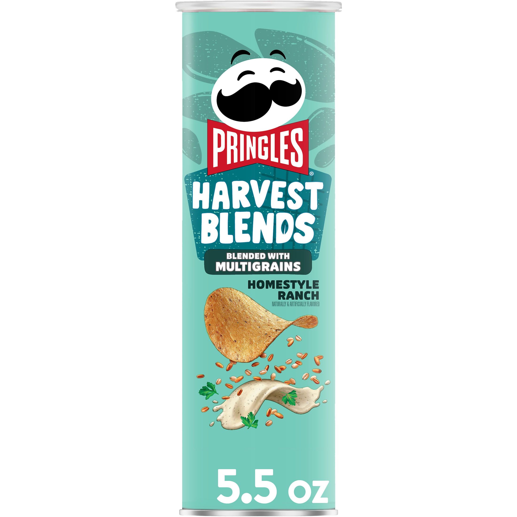 Pringles Harvest Blends Homestyle Ranch Potato Crisps Chips, Lunch Snacks, 5.5 oz