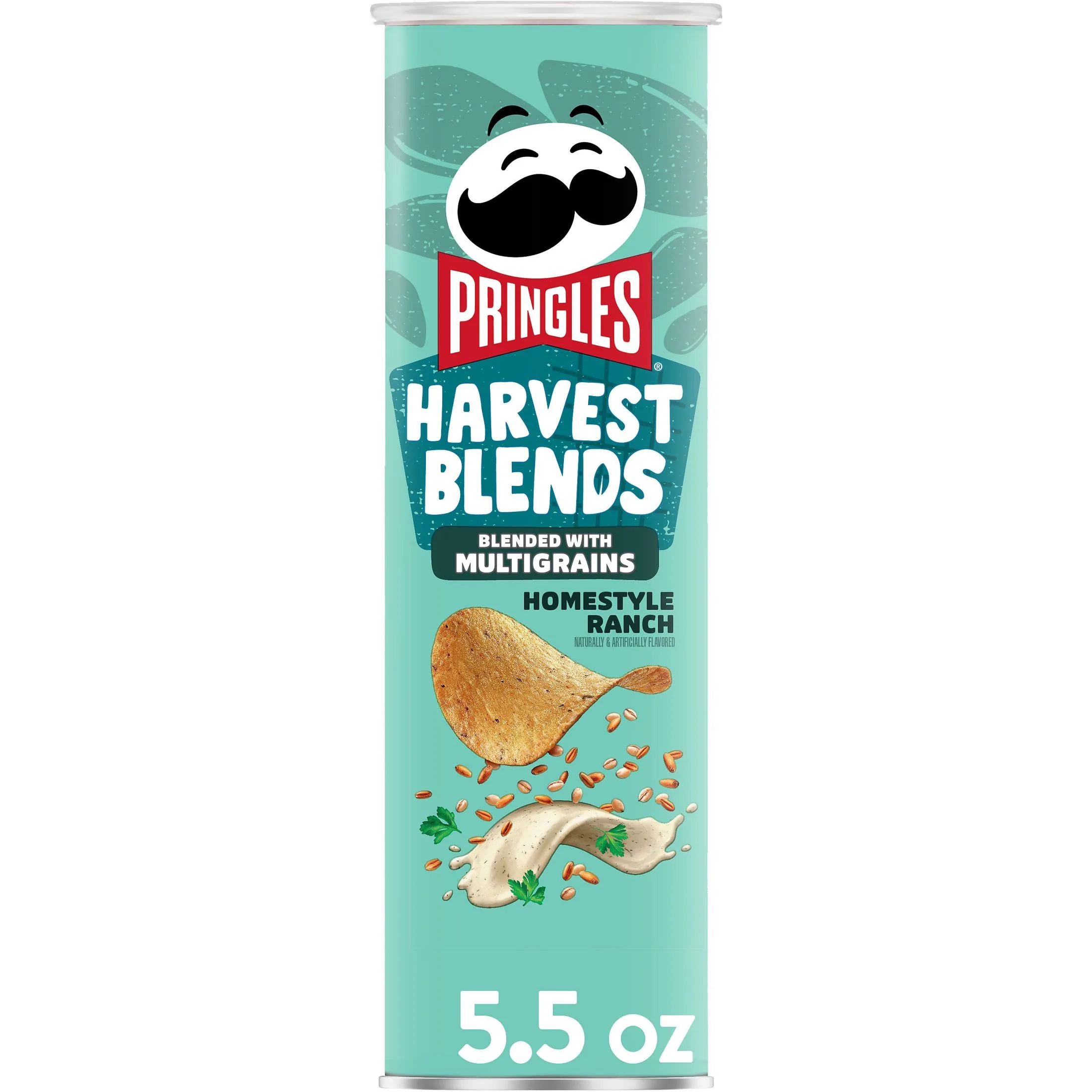 Pringles Harvest Blends Homestyle Ranch Potato Crisps Chips, Lunch Snacks, 5.5 oz
