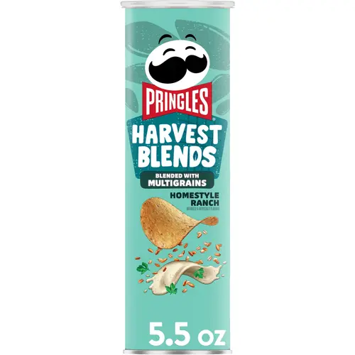 Pringles Harvest Blends Homestyle Ranch Potato Crisps Chips, Lunch Snacks, 5.5 oz