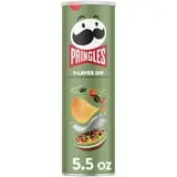 Pringles 7-Layer Dip Potato Crisps Chips, Lunch Snacks, 5.5 oz Canister