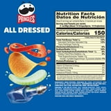 Pringles All Dressed Potato Crisps Chips, Lunch Snacks, 5.5 oz Canister thumbnail 2