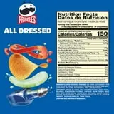 Pringles All Dressed Potato Crisps Chips, Lunch Snacks, 5.5 oz Canister thumbnail 2