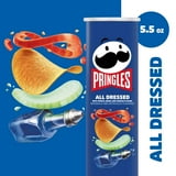 Pringles All Dressed Potato Crisps Chips, Lunch Snacks, 5.5 oz Canister thumbnail 3