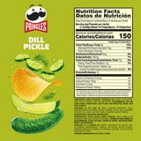 Pringles Dill Pickle Potato Crisps Chips, Lunch Snacks, 5.5 oz Canister thumbnail 2