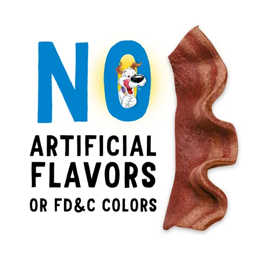 Purina Beggin' Strips Dog Treats with Real Bacon & Bratwurst Flavors Tender Chews, 25 oz Pouch thumbnail 4