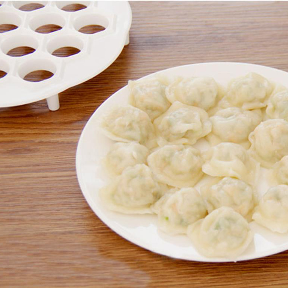 White 2 PCS Home Cooking Tools Dumpling Press Delicious Dumplings Ravioli Pasta Accelerator thumbnail 4