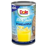 Dole All Natural 100% Pineapple Juice, 46 fl oz Can thumbnail 2