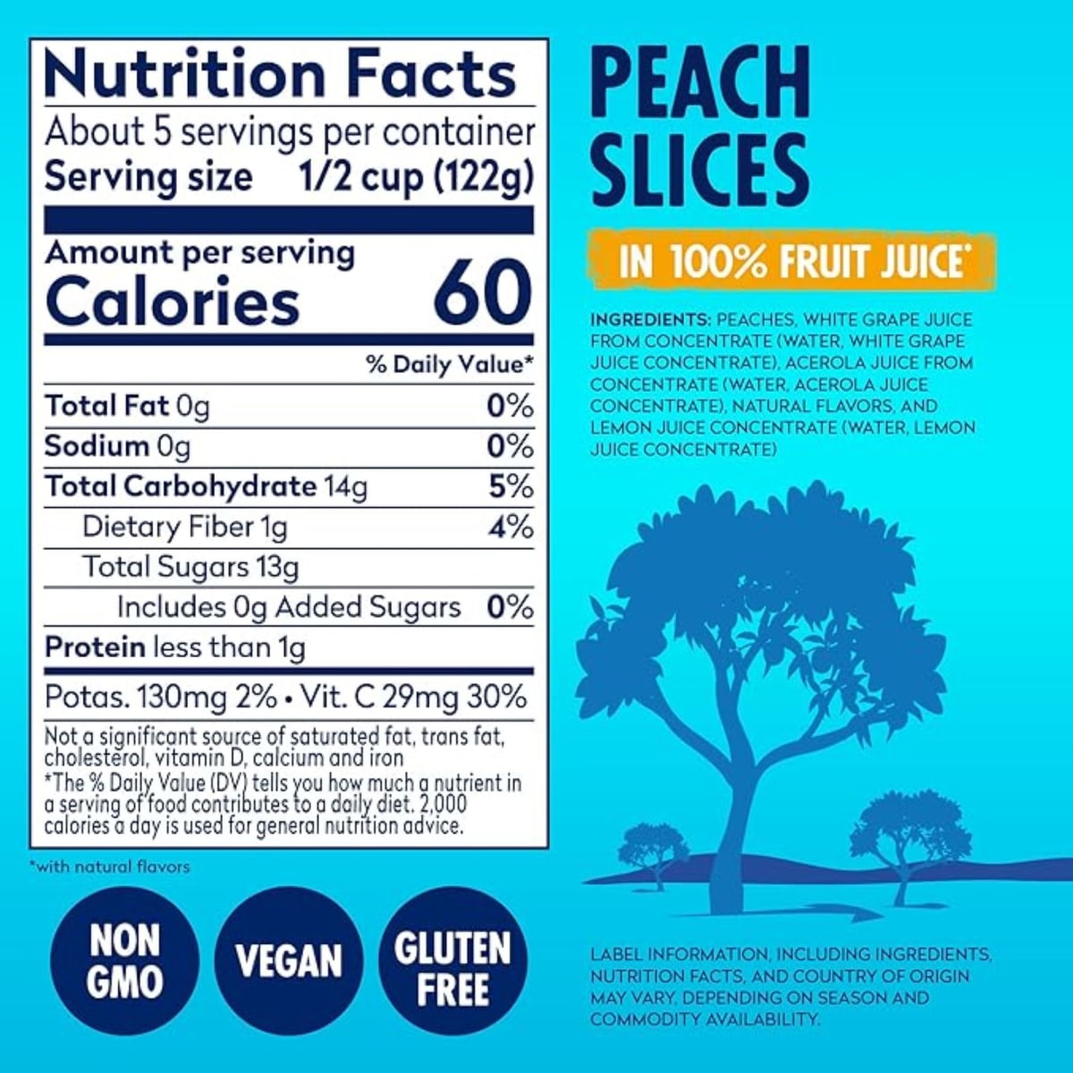 Dole Sliced Peaches in 100% Fruit Juice, 23.5 oz Jar thumbnail 3