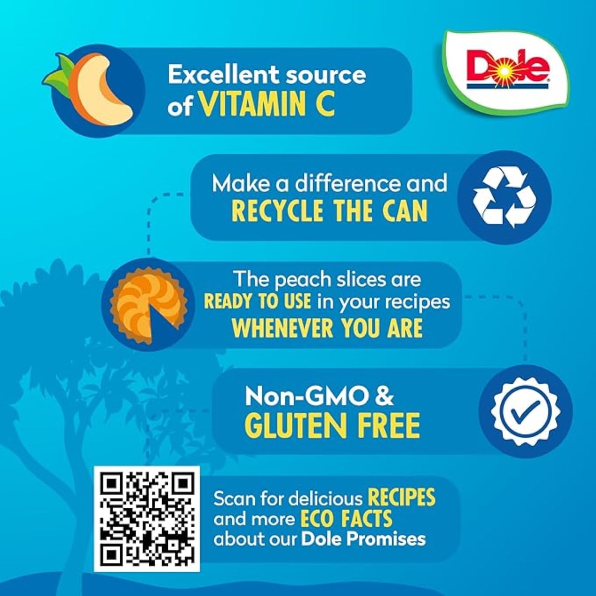 Dole Sliced Peaches in 100% Fruit Juice, 23.5 oz Jar thumbnail 4