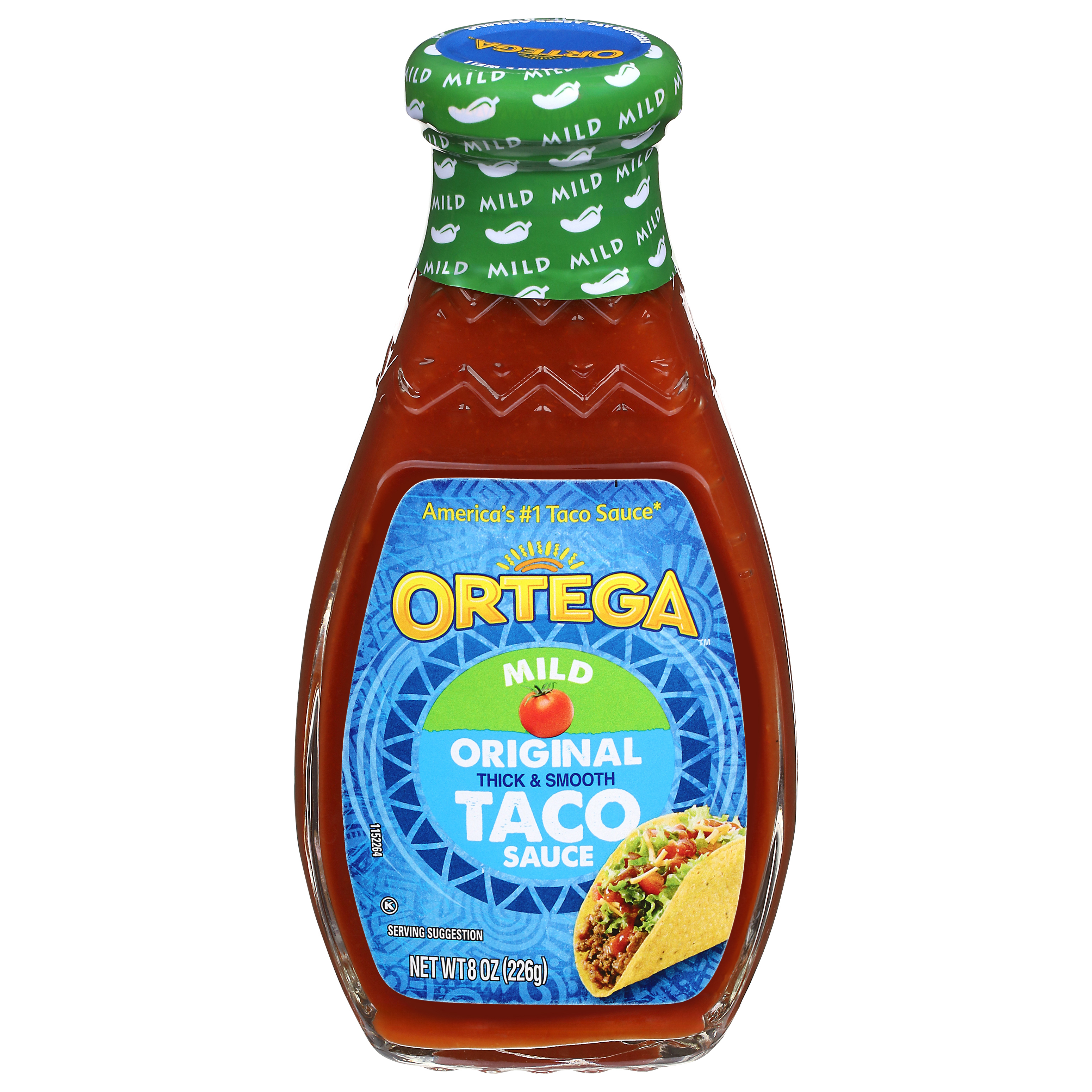 Ortega Original Thick and Smooth Mild Taco and Enchilada Chili Sauce, Kosher, 8 oz