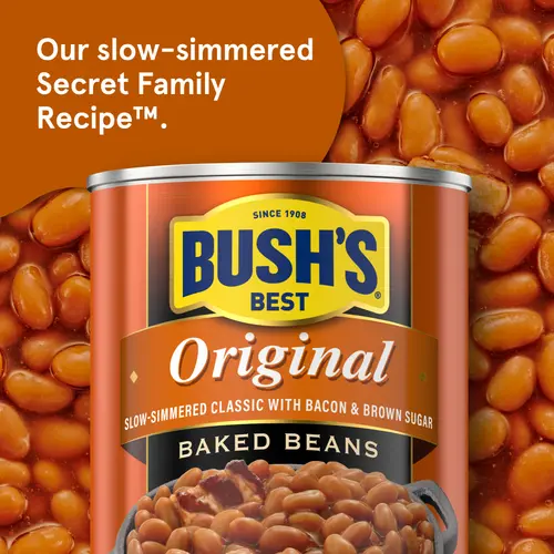 Bush's Original Baked Beans, Canned Beans, 8.3 oz Can thumbnail 2