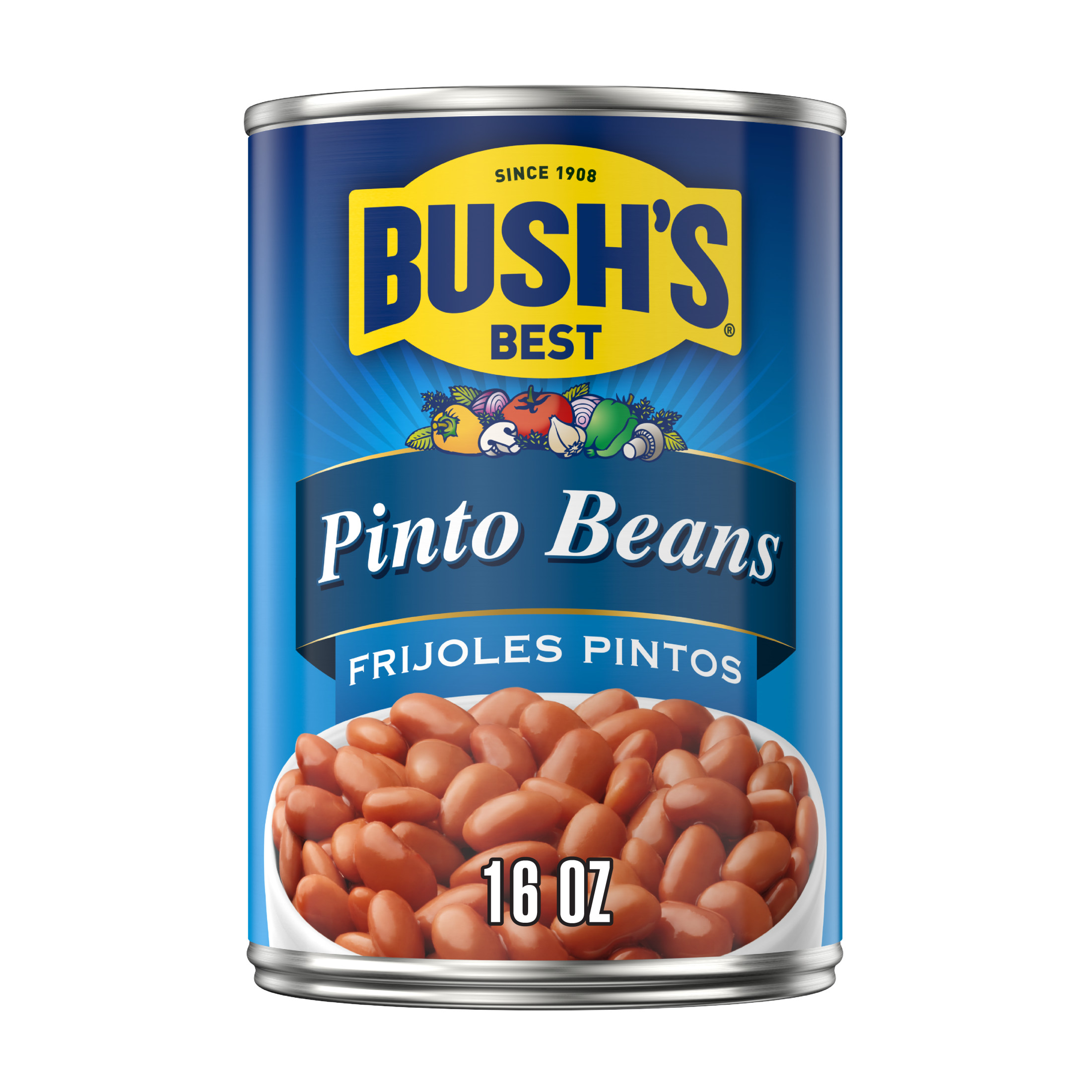 Bush's Canned Pinto Beans, Canned Beans, 16 oz Can
