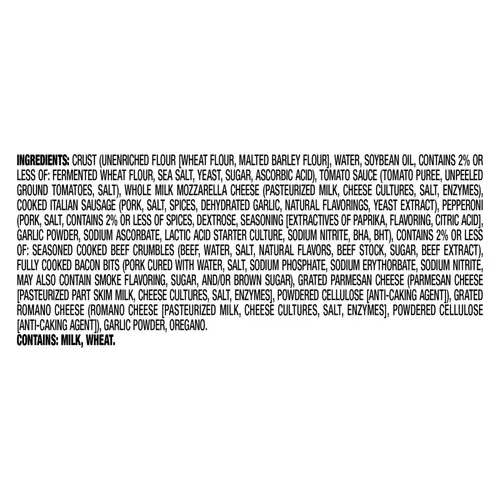 Pizzeria Uno 9in Chicago Style Deep Dish Ultimate Meat Pizza, Tomato Sauce, Frozen thumbnail 4