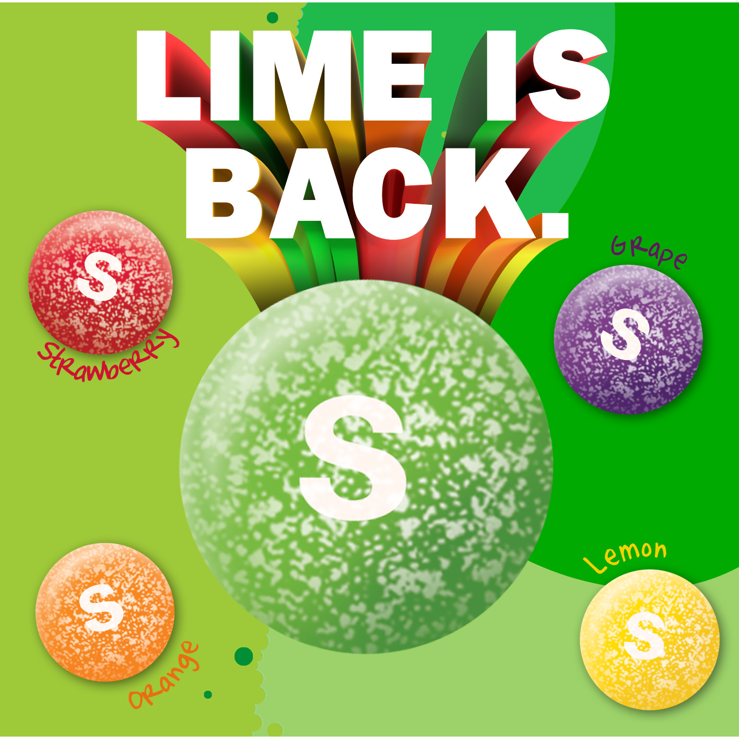 Skittles Sour Candy, Fruit Candies Full Size - 1.8 oz Bag thumbnail 3