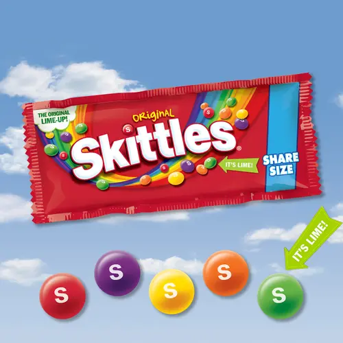 Skittles Original Chewy Candy, Share Size, 4 oz, Bag thumbnail 3