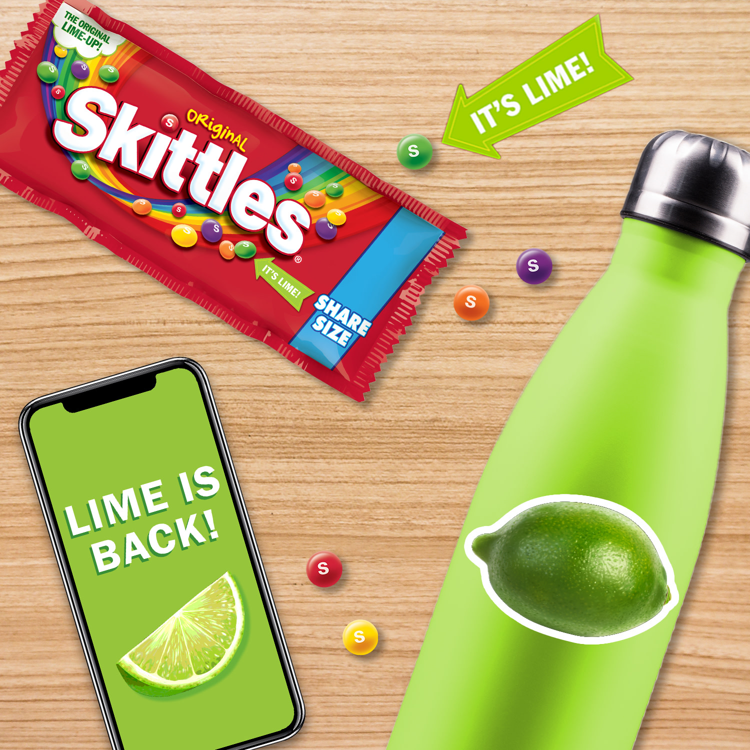 Skittles Original Chewy Candy, Share Size, 4 oz, Bag thumbnail 4