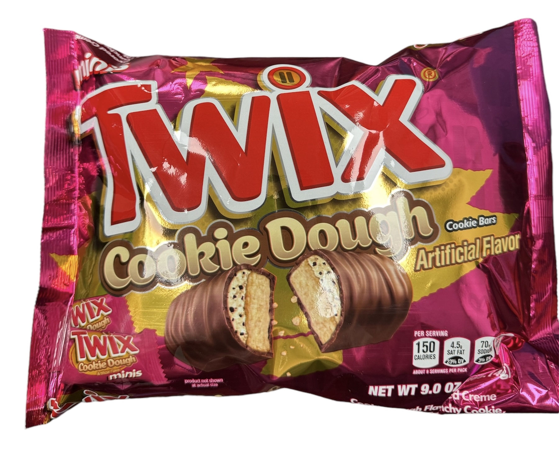TWIX MINIS COOKIE DOUGH LAY DOWN BAG CHRISTMAS 9 OUNCES PER BAG