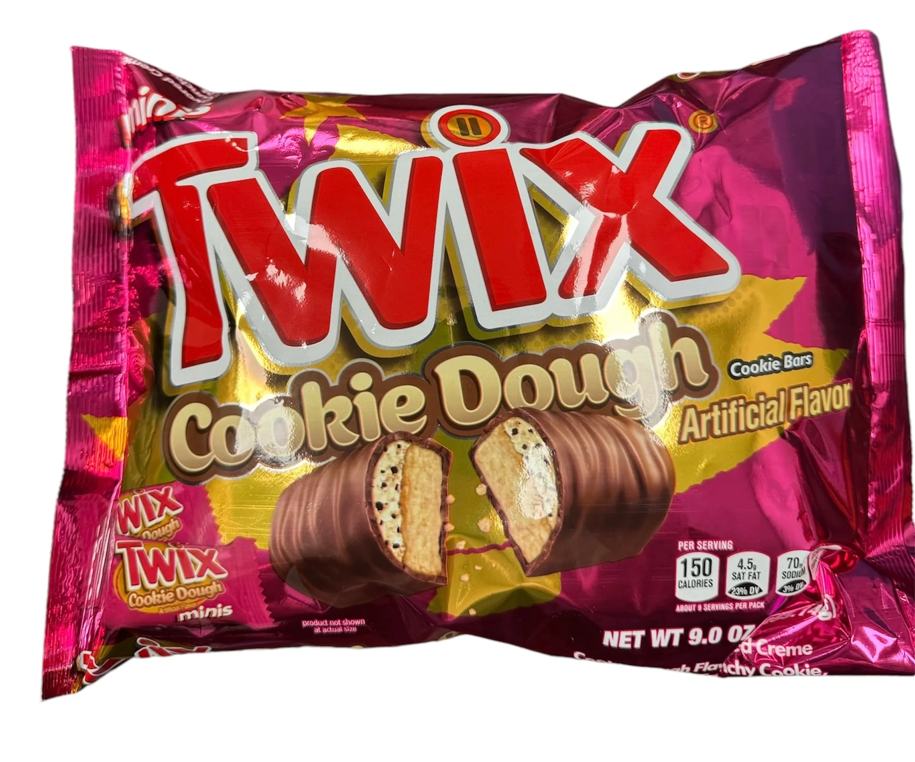 TWIX MINIS COOKIE DOUGH LAY DOWN BAG CHRISTMAS 9 OUNCES PER BAG