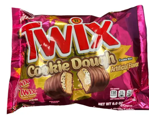 TWIX MINIS COOKIE DOUGH LAY DOWN BAG CHRISTMAS 9 OUNCES PER BAG