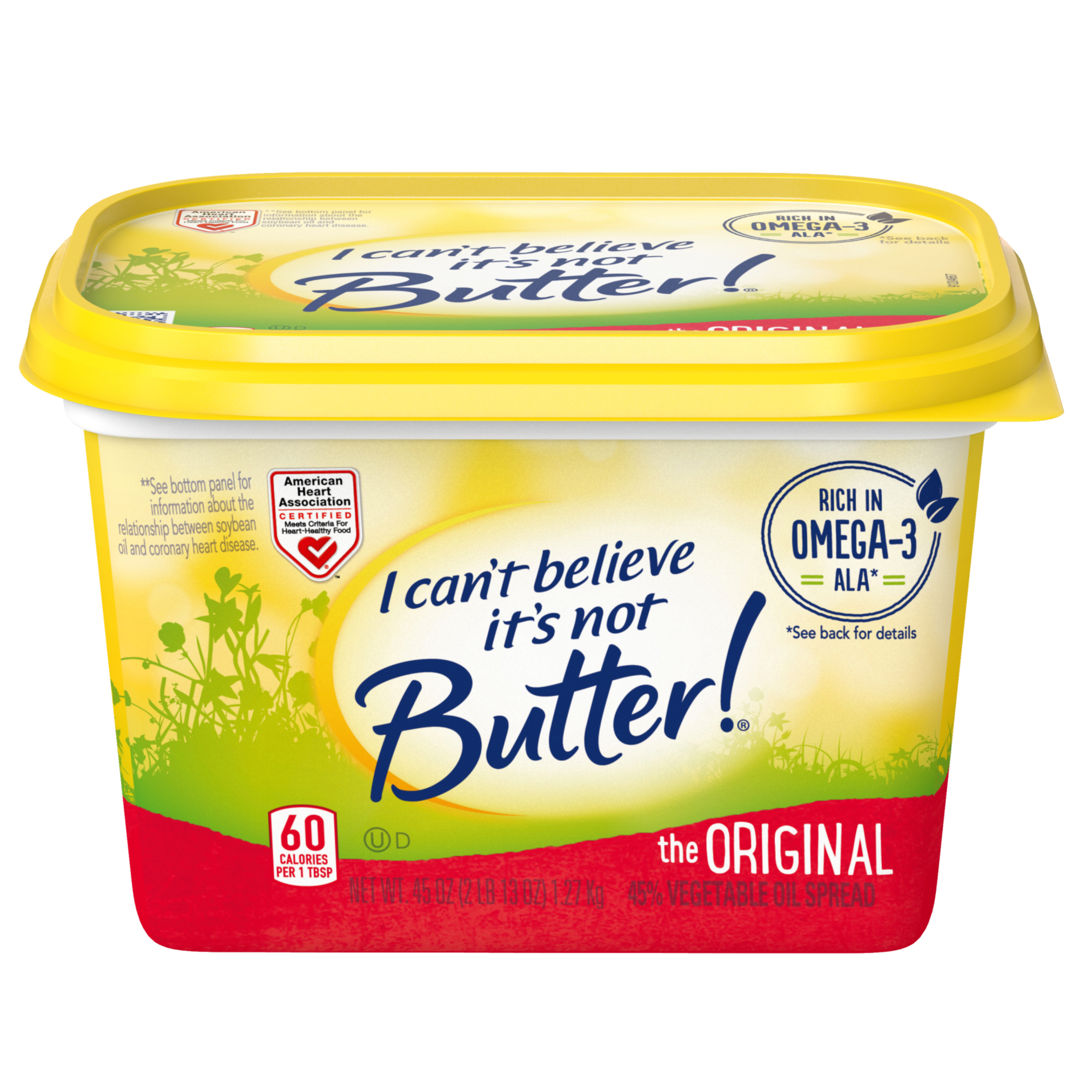 I Can't Believe It's Not Butter! Original Spread, 45 oz Tub (Refrigerated) thumbnail 2