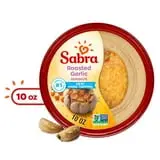 Sabra Roasted Garlic Hummus, Fresh, 10 oz Plastic Tub, Gluten-free, Serving Size 2 tbsp