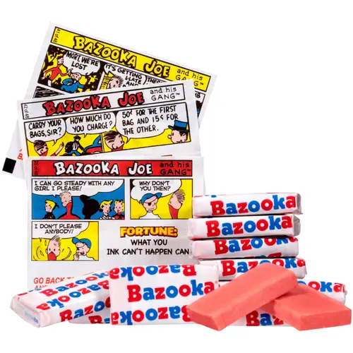 Bazooka Bubble Gum Individually Wrapped, Original Flavor, Gluten-Free, 225 Pieces thumbnail 3