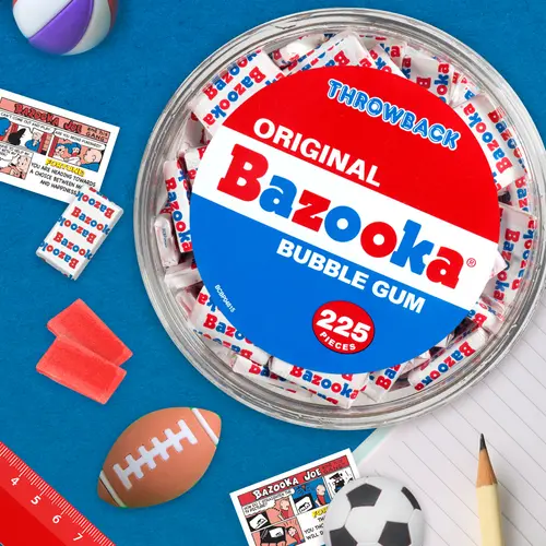 Bazooka Bubble Gum Individually Wrapped, Original Flavor, Gluten-Free, 225 Pieces thumbnail 4