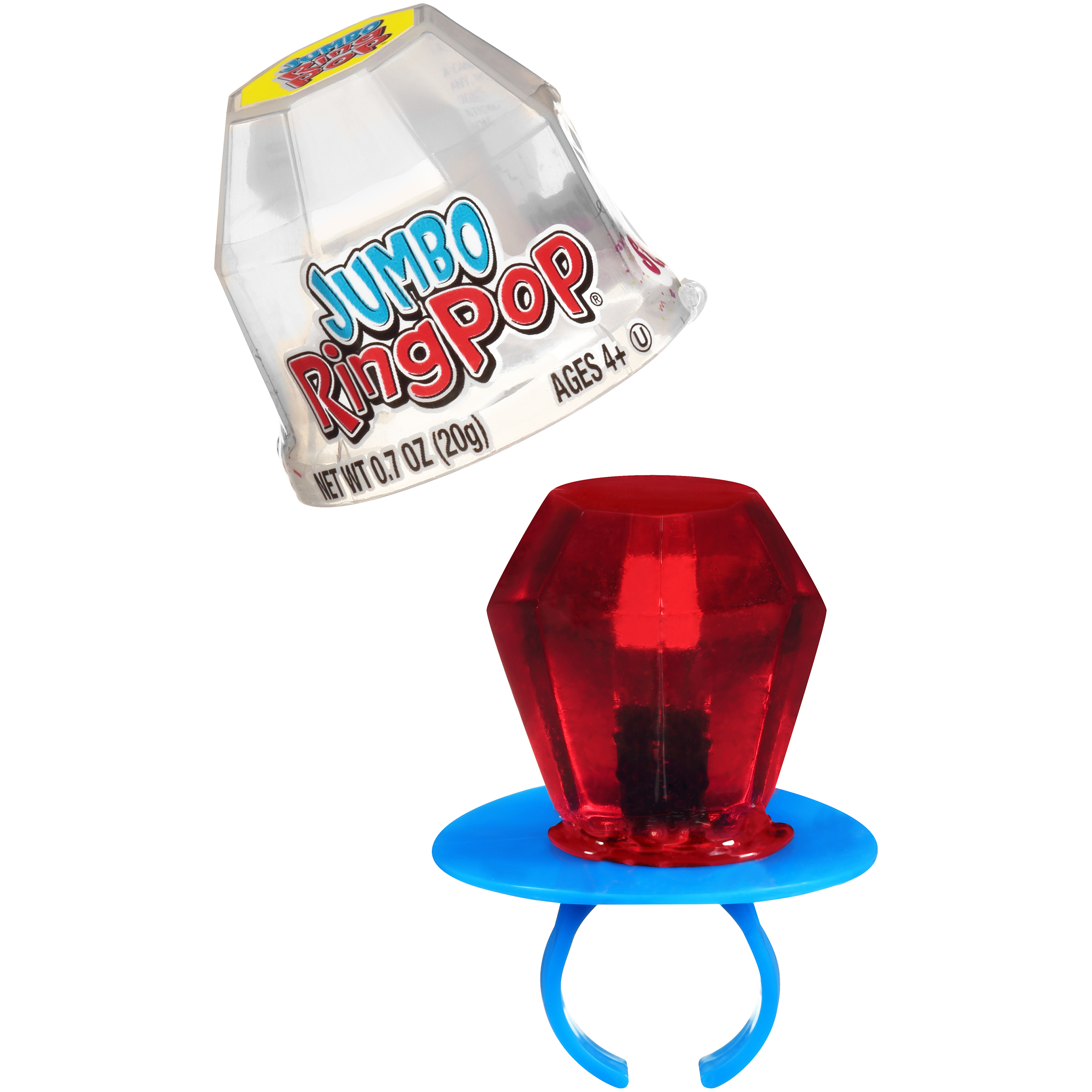 Jumbo Ring Pop Individually Wrapped Lollipops