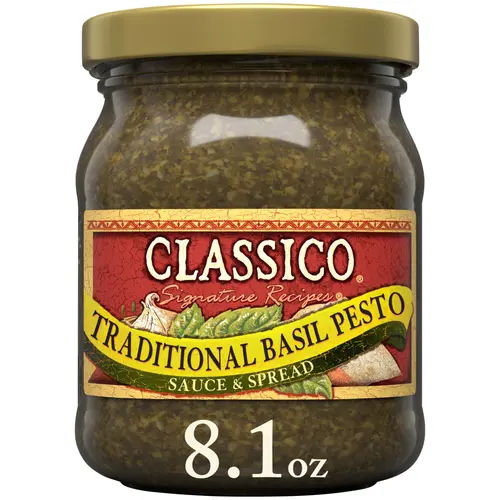 Classico Signature Recipes Traditional Basil Pesto Sauce & Spread, 8.1 oz. Jar