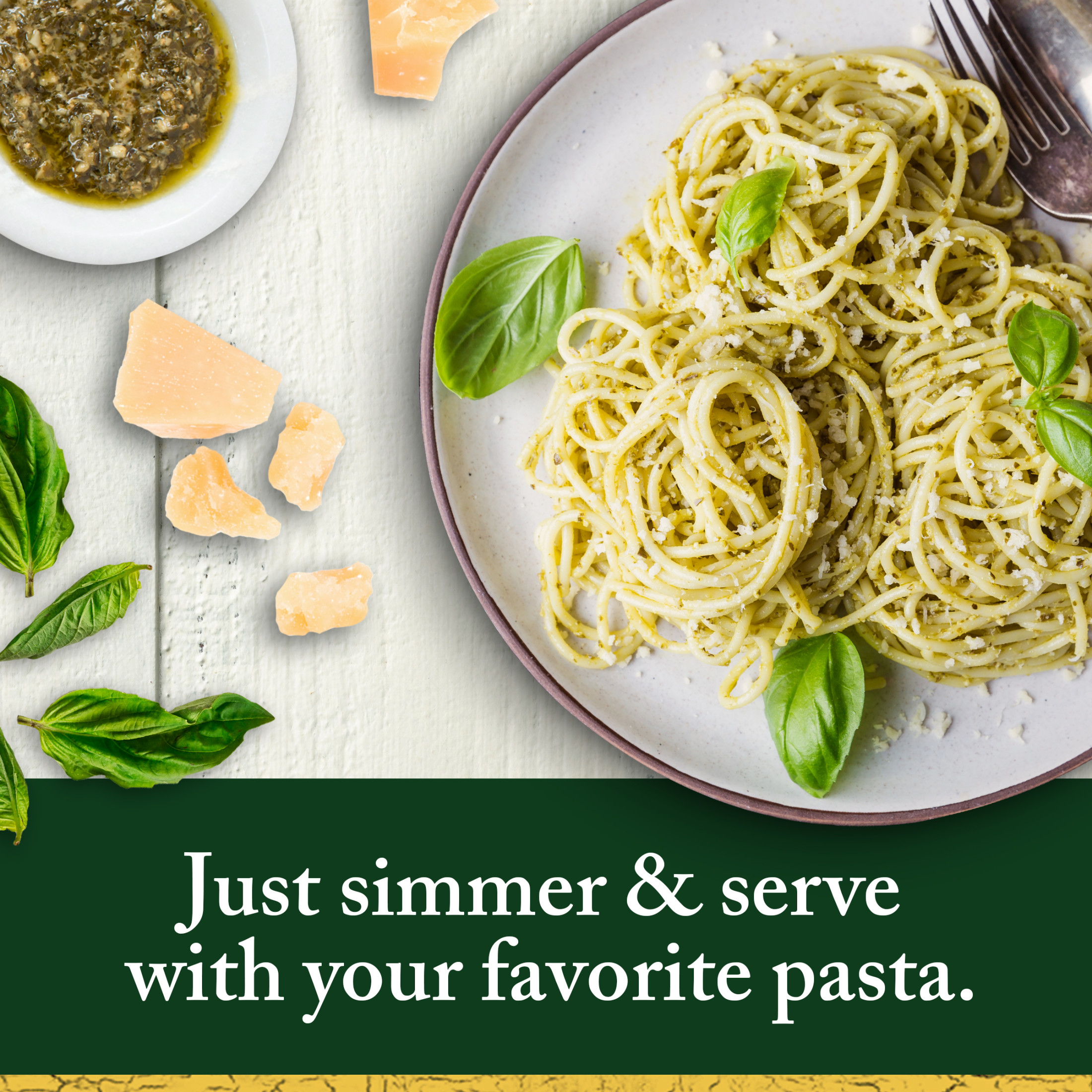 Classico Signature Recipes Traditional Basil Pesto Sauce & Spread, 8.1 oz. Jar thumbnail 3