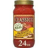 Classico Fire Roasted Tomato & Garlic Spaghetti Pasta Sauce, 24 oz. Jar