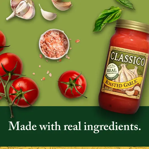 Classico Roasted Garlic Spaghetti Pasta Sauce, 24 oz. Jar thumbnail 2