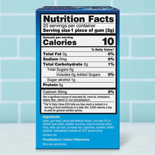 ACT Dry Mouth Moisturizing Gum With Xylitol, Soothing Mint, 20 ct. thumbnail 3