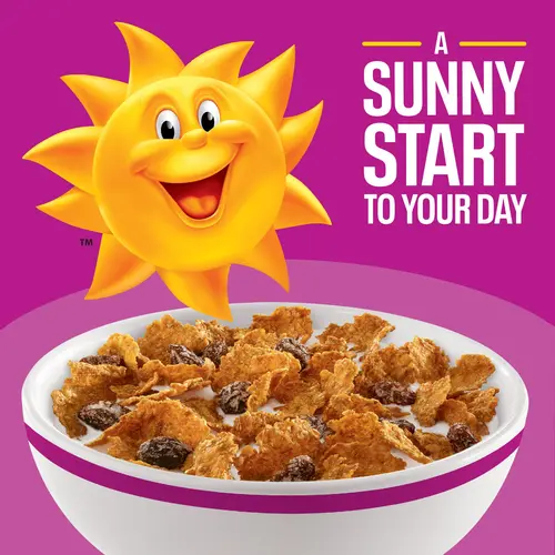 (10 pack) Kellogg's Raisin Bran Breakfast Cereal, Fiber Cereal, Family Breakfast, Original, 16.1oz Box (1 Box) thumbnail 4