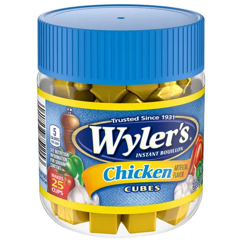 (8 pack) Wyler's Instant Bouillon Chicken Flavored Cubes, 3.25 oz Jar thumbnail 4