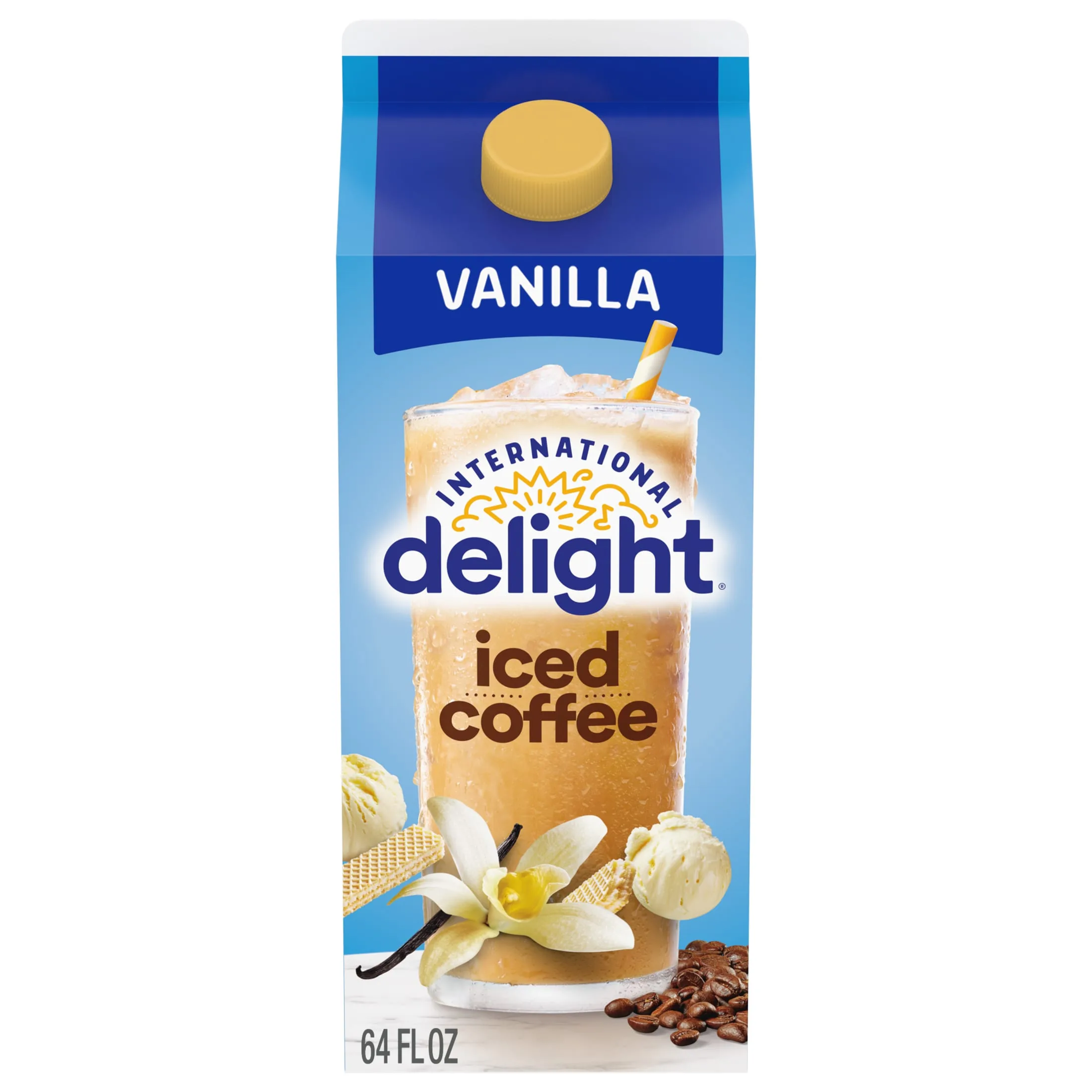 International Delight Ready to Drink Vanilla Iced Coffee, 64 fl oz Carton