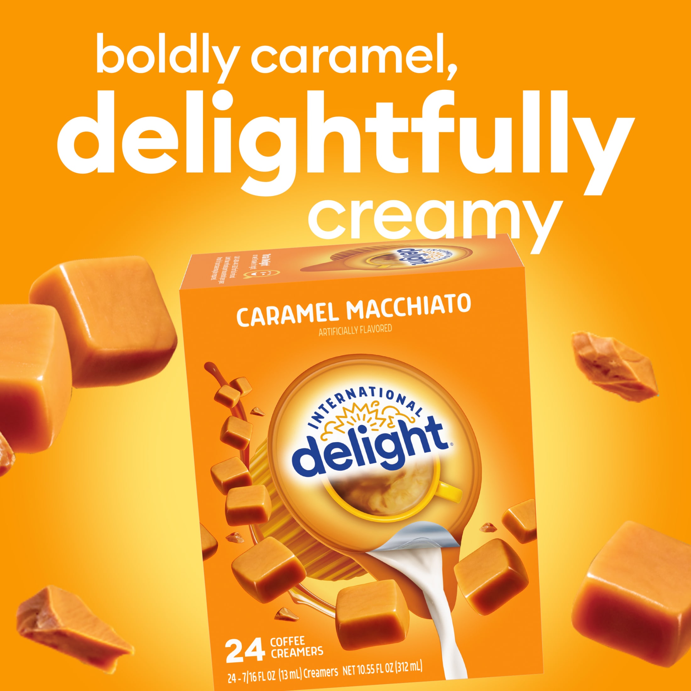 International Delight Caramel Macchiato Coffee Creamer Singles, 0.44 fl oz, 24 Count thumbnail 3